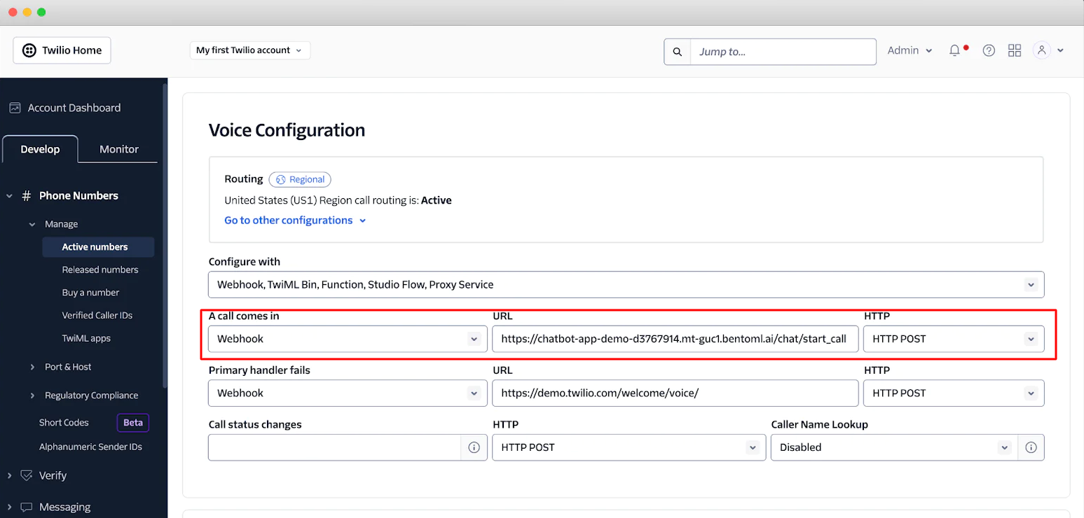 webhook configuration